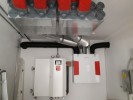Fernwärmestation und Lüftungsanlage im Neubau